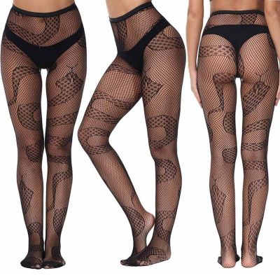 Erotic Net Stockings Pantyhose Snake Stockings High-waisted Elastic Fishing Nets